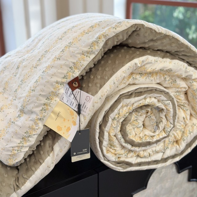 Korean cotton beanie quilt machine washable small floral pure cotton spring and autumn quilt thickened warm winter quilt heating room quilt