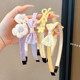 Candy colored hairband children's cute bow headband princess flower headdress little girl pressing hair tie without strangling