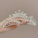 Children's high -end crown head jewelry princess hair clip girl crown combing small girl performance combing high -level sensor card
