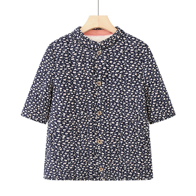 Mother's clothing autumn and winter new vest middle-aged and elderly women's winter half-sleeved jacket thickened velvet warm small cotton coat