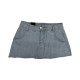 American hot girl denim skirt women ins fashion old blue mid-high waist slimming summer irregular miniskirt

