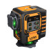 Laser level green light high-precision strong light thin line laser 12-level water meter infrared twelve-line automatic line