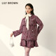 LILY BROWN autumn and winter style sweet high waist small fragrance style tweed short skirt LWFS234233