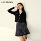 LILY BROWN autumn and winter style sweet high waist small fragrance style tweed short skirt LWFS234233