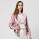 The same style of Matinusa pink printed zipper jacket in the mall is fashionable, casual and versatile, women's clothing