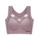 Large size sports underwear wide shoulder straps without steel rings large cup vest bra big breasts small cross straps anti-sliding shoulder straps