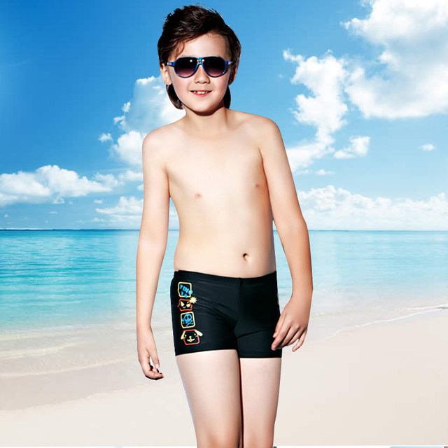 Yingfa children's boxer swim trunks, girls, boys, middle and big children's hot spring comfortable and durable swimming trunks swimsuit professional