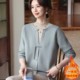 Grandma's wedding clothes, mother's clothing, winter velvet thickened sweater, fashionable middle-aged and elderly women's fake two-piece bottoming shirt