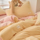 New winter milk velvet four-piece set, coral velvet bedding set, double-sided flannel quilt cover, thick velvet bed sheet set, three-piece set