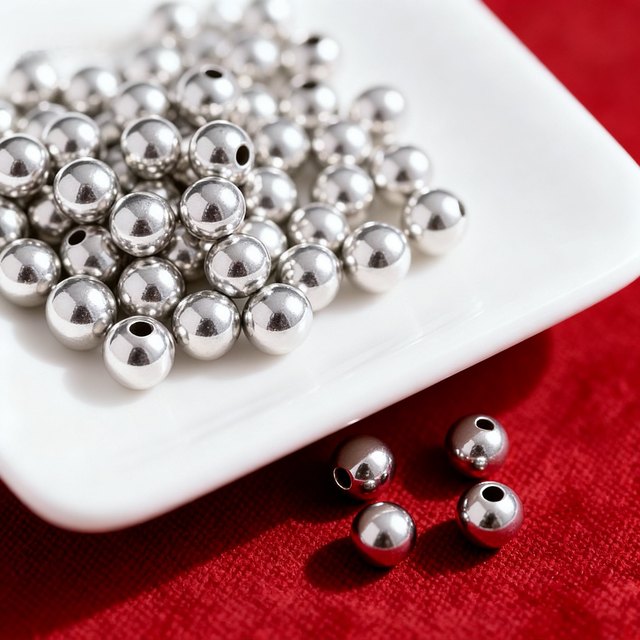 Yao Xi Silver House 999 pure silver beads by gram sterling silver small silver beads braided rope round beads beads loose pearl beads material