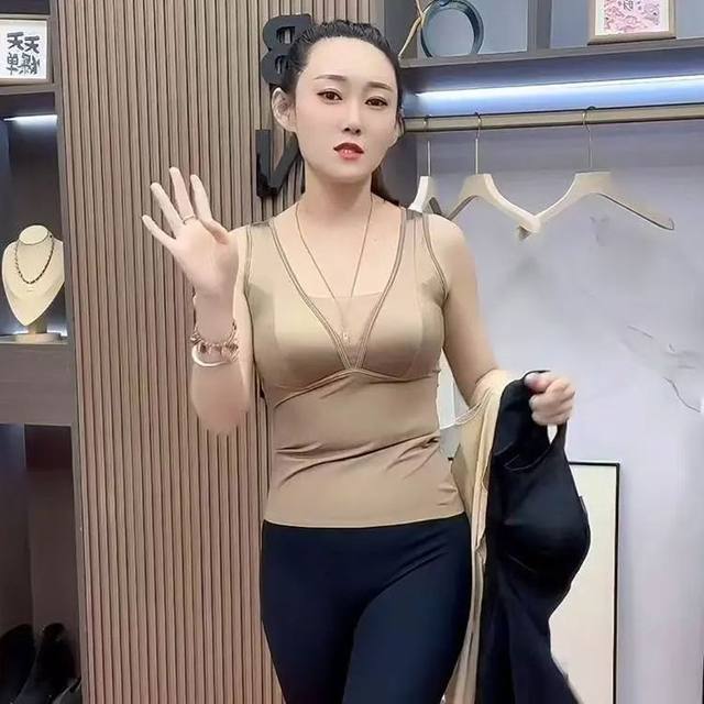 French satin lace camisole women's inner wear with breast pads all-in-one beautiful back bra all-in-one underwear bottoming shirt