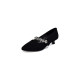 Wide fat feet large size women's shoes 41 to 43 small feet 2025 spring preferred cashmere slim heel shoes 242-57