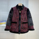 
Mother's winter coat with fur integrated fur collar and velvet thickening coat for middle-aged and elderly women to keep warm and loose tops