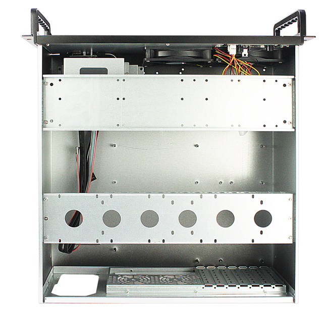 Chassis With Screen 4u industrial control chassis high-end aluminum panel with LED ...