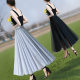 Black new net gauze skirt women's summer skirt skirt skirt small fat MM high waist temperament