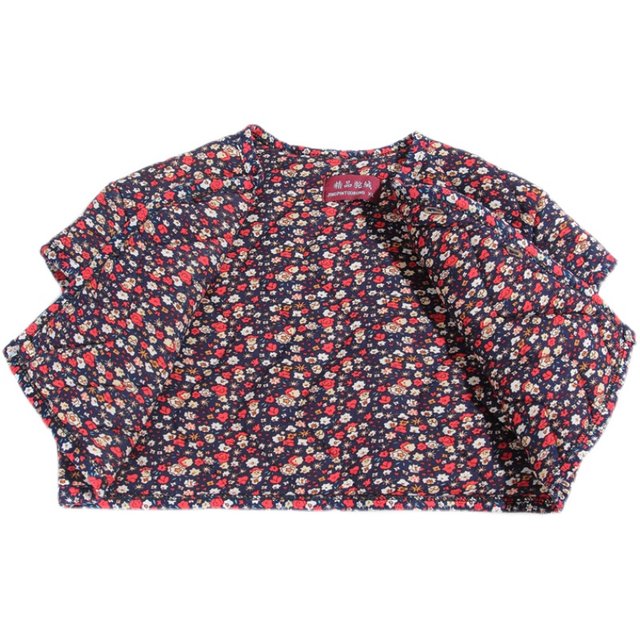 Warm vest for women short shoulder guards for warm sleeping camel lint cotton horse clip mother vest elderly round neck small hive