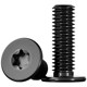 Black 304 stainless steel inner plum blossom CM flat head screw thin head digital electronic anti-theft MM2M3M4M5M6