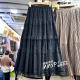 Spring beautiful long white lace tulle skirt cake skirt women's 2025 new skirt skirt long skirt
