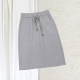 Spring and summer new fashion leisure sports ins, thin middle skirt sweater, cotton loose waist, pocket pocket half -bodies, hips
