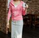 Sports long skirt Spring and summer casual solid color half skirt back slimming one -step hip skirt big size skirt