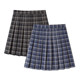 Large size pleated skirt for women a-line skirt summer fat mm high waist retro plaid pleated skirt spring and autumn jk skirt