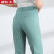 Women's thin 2025 summer new draped slim suit high waist straight bell-bottom pants casual long trousers
