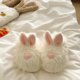 Scrawled Milk Rabbit~! Sweet and cute ins Baotou plus velvet cotton slippers for women indoor home warm thick-soled cotton slippers