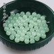 10 8mm red and white jade light beads round beads DIY handmade hairpin tassel making materials flower wrap accessories