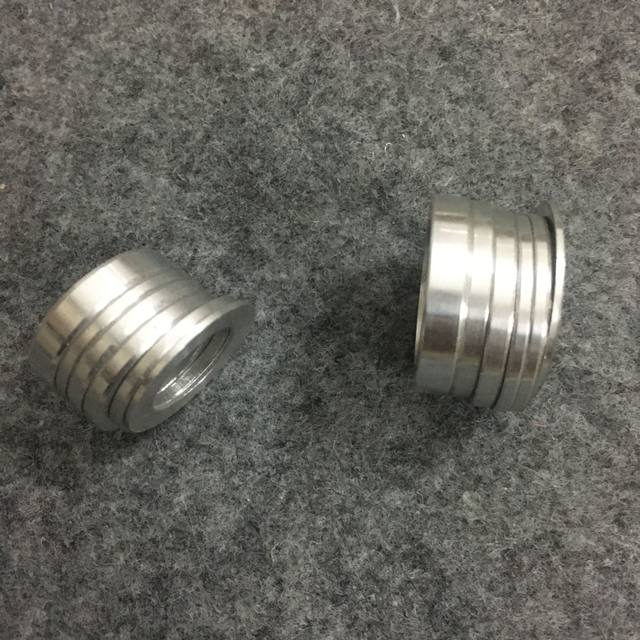 Electric motorcycle modified 10/12-inch front axle motor centered bushing 304 aluminum alloy gasket Maverick No. 9 electric vehicle