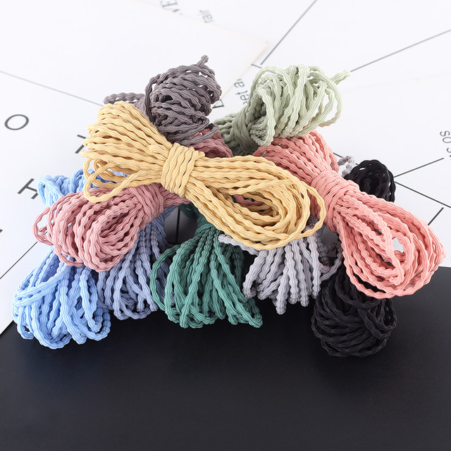 Korean high-elastic basic rubber band headband homemade hair band hair rope diy handmade material 5 meters price night market stall