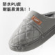 Cotton slippers for men winter 2025 new indoor home non-slip warm waterproof elderly wool slippers men's thick sole