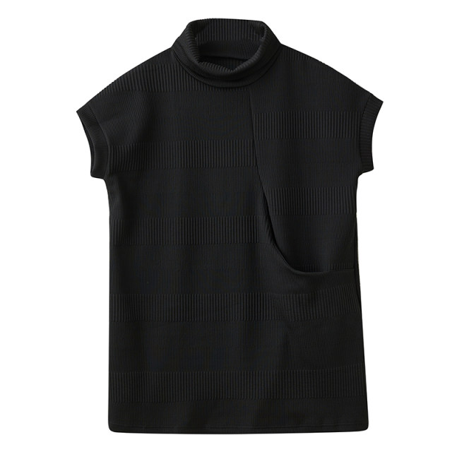 Slimming autumn and winter loose new high-neck temperament dress fat mm large size belly-covering casual mid-length hip-covering skirt