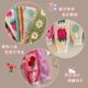 Knitted floral bangs and hairbands for women 2025 new pastoral headbands and hair tidying Velcro hairpins for hairpins