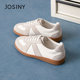 Zhuoshinid training shoes for women 2025 new autumn and winter versatile flat sole sports large-size small white shoes light pink