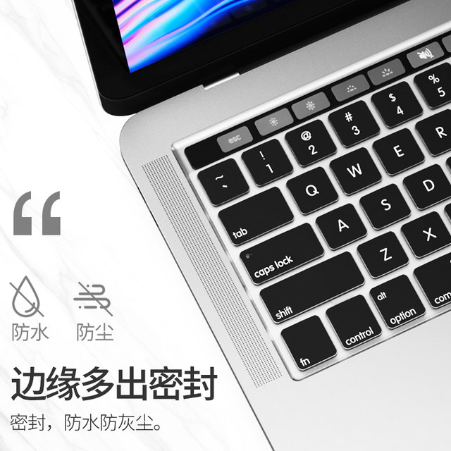 Applicable to MacBook keyboard film pro13 keyboard sticker air13.3 Apple computer mac notebook M3 protective film 14 dust cover 16 inch 13.6 shortcut keys transparent 12 ultra-thin full coverage 15