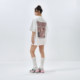YEP white cartoon printed short-sleeved T-shirt for women in 2025 summer new trendy couple outfit loose round neck top