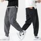 Cordy -lush pants men's winter plus thickened thermal pants loose pants casual sports pants bouquet foot Haron trousers
