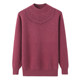 Middle -aged women's clothing thickened plus velvet half -high -necked sweater middle -aged and elderly mothers dressing large size knit sweater grandma top
