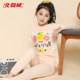 Girls' warm autumn clothes and autumn trousers baby cotton sweater big children's pajamas children's underwear set pure cotton girls spring and autumn