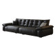Government subsidy DDC Italian minimalist electric function full leather bear hug sofa living room black sofa bed new model