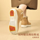 Pansy Japanese snow boots short boots women's velvet thickening lightweight comfortable warm wool cotton shoes winter