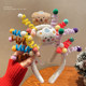 Funny bear headband cute twist stick birthday children plush face washing headband women 2025 new hairpin headband