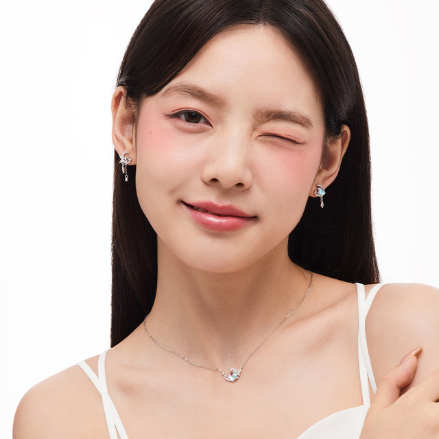 Catiro Stars and Moon Earrings for Women 925 Silver Earrings Niche Design Light Luxury High-end New Style Hot Gift