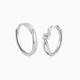Cartilo love intertwined couple ring S925 silver ring A pair of niche design birthday gift for girlfriend