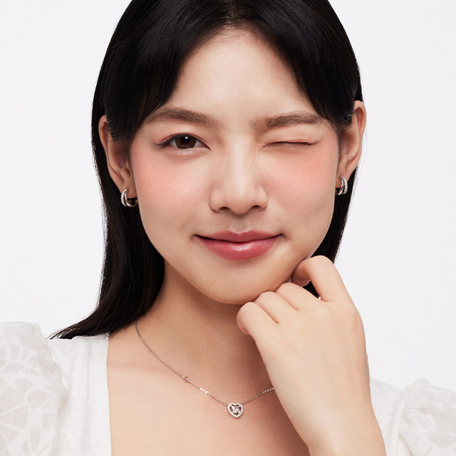 Catiro geometric double ring earrings for women 925 silver earrings niche design earrings new hot style light luxury high-end
