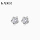 Catiro five-petal flower earrings for girls S999 temperament cold style earrings light luxury niche design birthday gift