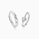 Catiro Love Eternal Ring Couple Ring 925 Silver Birthday Gift for Girlfriend and Boyfriend