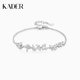 Catiro Shining Butterfly Dance Bracelet for Girls 925 Silver Light Luxury Niche Butterfly Design Birthday Gift for Girlfriend