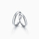 Cartilo's beloved lifelong couple ring simple ring sterling silver pair niche design full silver