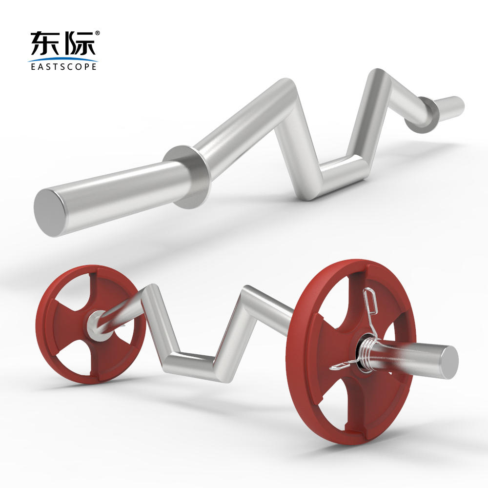 2米加粗举重硬拉杆杆大弯曲柄杠铃杆抓握杆